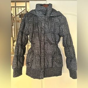 Black leopard print fitted Xhilaration jacket target brand